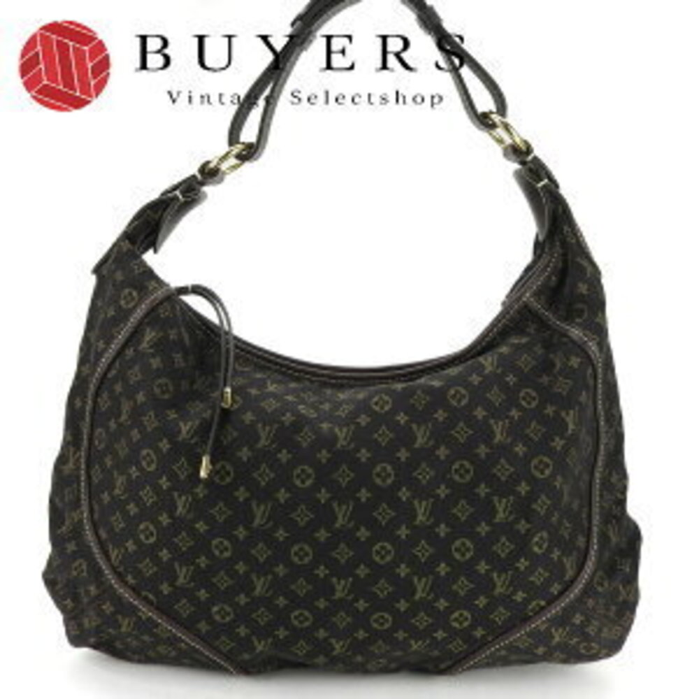 Louis Vuitton Manon Shoulder Bag Monogram Run brown leather